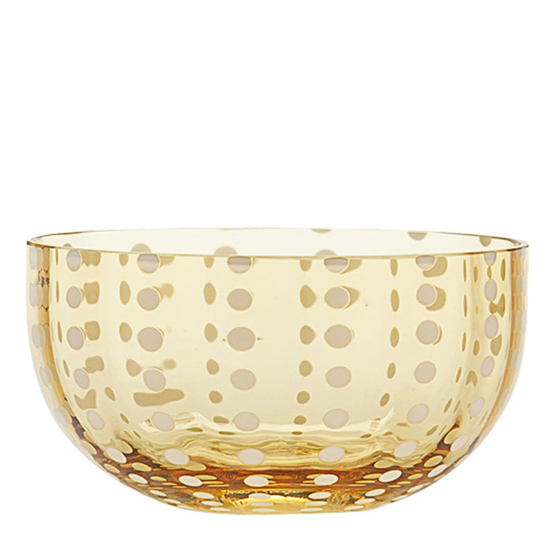 Perle Small Bowl Set of 4 Amber By Zafferano