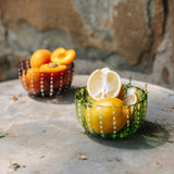 Perle Small Bowl Set of 4 Green Apple By Zafferano-Lifestyle View