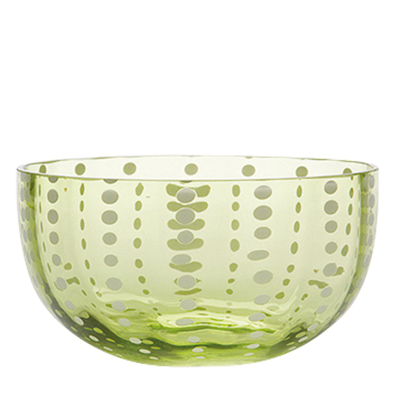 Perle Small Bowl Set of 4 Green Apple By Zafferano