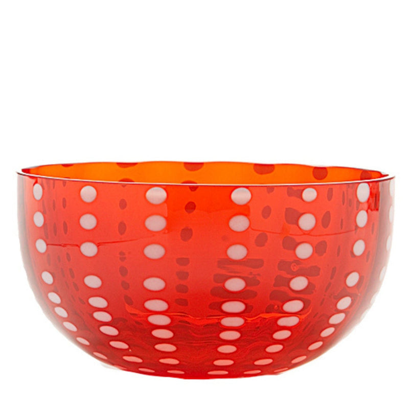 Perle Small Bowl Set of 4 Red By Zafferano