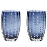 Perle Tumbler Set Of 2 Blue Gray By Zafferano