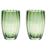 Perle Tumbler Set Of 2 British Green By Zafferano