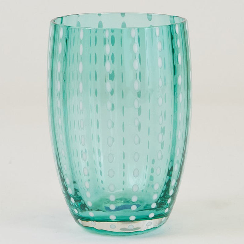 Perle Tumbler Set Of 2 Green By Zafferano - Front View
