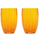 Perle Tumbler Set Of 2 Orange By Zafferano