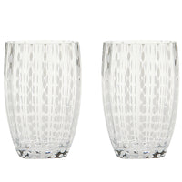Perle Tumbler Set Of 2 Transparent By Zafferano