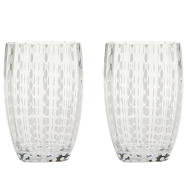 Perle Tumbler Set Of 2 Transparent By Zafferano