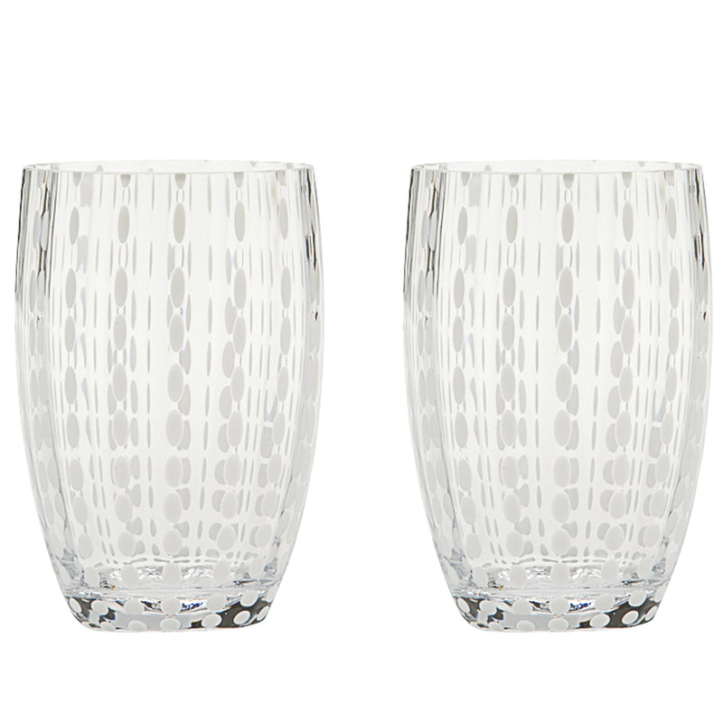 Perle Tumbler Set Of 2 Transparent By Zafferano