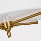 Perno Semi Flush Mount Burnished Brass By Visual Comfort Studio - Detailed View