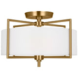 Perno Semi Flush Mount Burnished Brass By Visual Comfort Studio