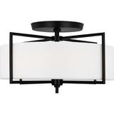 Perno Semi Flush Mount by Visual Comfort Studio - Large, Aged Iron