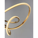 Perpetual LED Pendant by ET2 - 32 Inch, Brushed Champagne