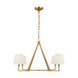 Perth Chandelier Burnished Brass Extra Large By Visual Comfort Studio Front View