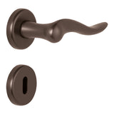 Peter Door Lever in Bronze angled view by Colombo Design