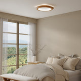 Petra Ceiling Light with White Stone Accent by Accord in Bedroom