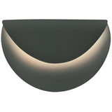 Pewter Green Ceramic Petal ADA LED Wall Sconce by Justice Design