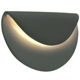 Pewter Green Ceramic Petal ADA LED Wall Sconce by Justice Design