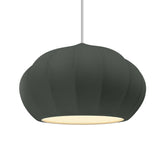 Oval Fluted Ceramic Pendant