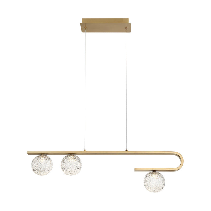 Phillimore Linear Chandelier 32 Inch Gold by Eurofase