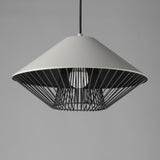Phoenix Pendant Light by ET2 - 16 Inch Gray / Black