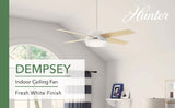 Dempsey Smart Fan with LED Light