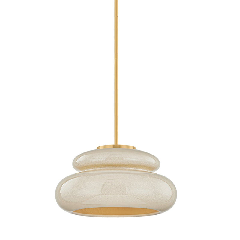 Pia Pendant - Aged Brass