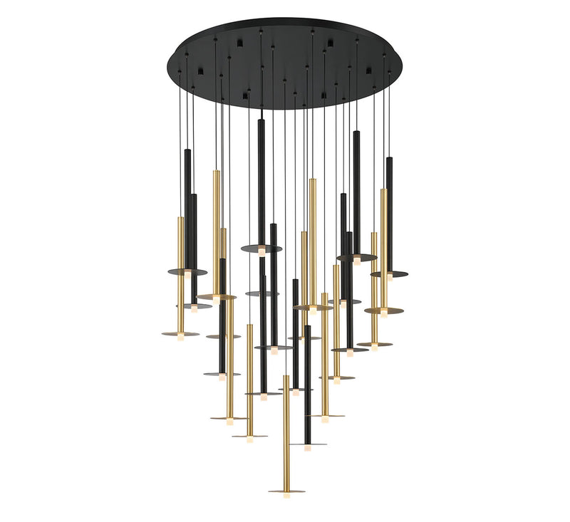 Piatto 11 Light Chandelier Mixed By LibCo