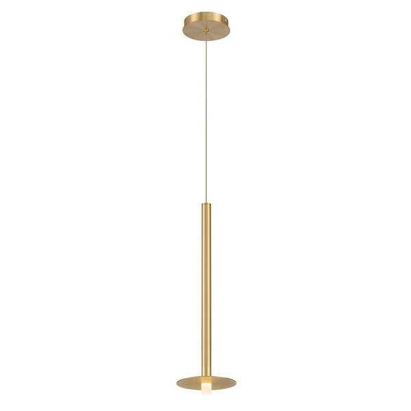 Piatto Pendant Light Plated Brushed Gold By LibCo