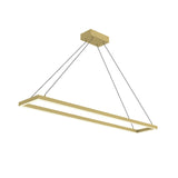 Piazza Linear Suspension — Large, Brushed Gold