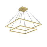 Piazza Two-Tier Suspension — Large, Brushed Gold