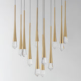 Pierce LED Pendant by ET2 - 12-Light, Gold