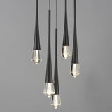 Pierce LED Pendant by ET2 - 5-Light, Black