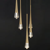 Pierce LED Pendant by ET2 - 5-Light, Gold