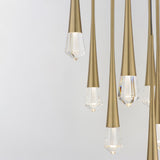 Pierce LED Pendant by ET2 - 9-Light, Gold