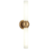 Pierce Vanity Light Aged Gold Brass By Matteo