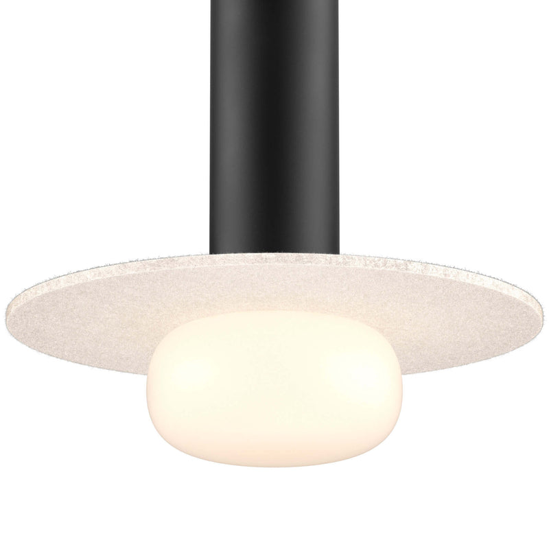 Pillar Large Black Glass Ball Modular Flush Mount Light Beige By DALS