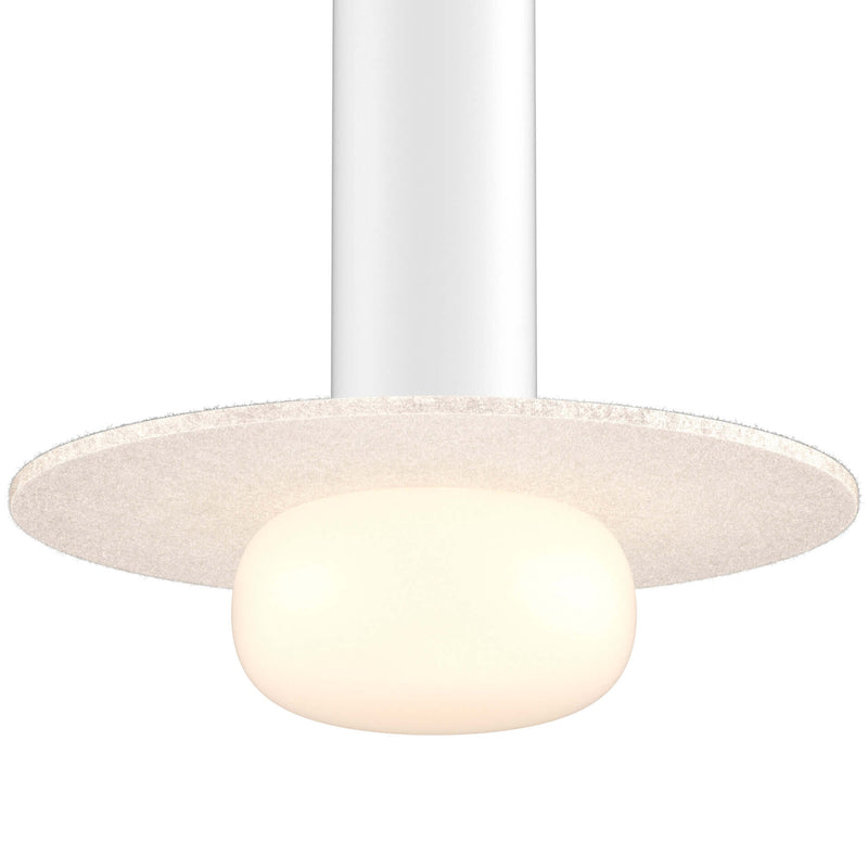 Pillar Large White Glass Ball Modular Flush Mount Light Beige By DALS