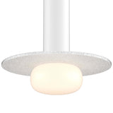 Pillar Large White Glass Ball Modular Flush Mount Light Grey By DALS