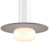 Pillar Large White Glass Ball Modular Flush Mount Medium Grey By DALS