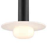 Pillar Small Black Glass Ball Modular Flush Mount 16 Inch Light Beige By DALS