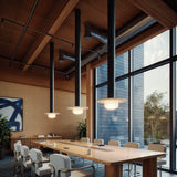 Pillar Small Black Modular Flush Mount By DALS - Lifestyle View13