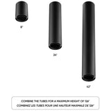Pillar Small Black Modular Flush Mount By DALS - Lifestyle View5