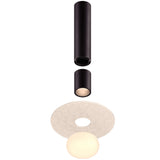 Pillar Small White Glass Ball Modular Flush Mount By DALS - Lifestyle View2