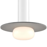 Pillar Small White Glass Ball Modular Flush Mount Green By DALS