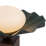 Pine Green 12inch Furrow Table Lamp by Alora Lighting Details