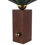 Pine Green 16inch Furrow Table Lamp by Alora Lighting Details