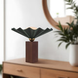 Pine Green 16inch Furrow Table Lamp by Alora Lighting