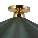 Pine Green 25inch Furrow Semi-Flush Mount by Alora Lighting Details