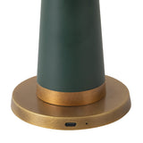Pine Green Clemence Table Lamp by Alora Lighting Details