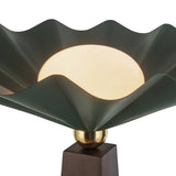 Pine Green Furrow Floor Lamp by Alora Lighting Details