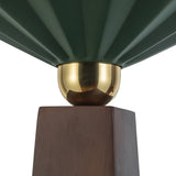 Pine Green Furrow Floor Lamp by Alora Lighting Details